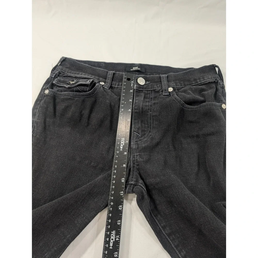 True Religion Ricky Relaxed Straight Jeans Men's Black Size 32x29 Stretch